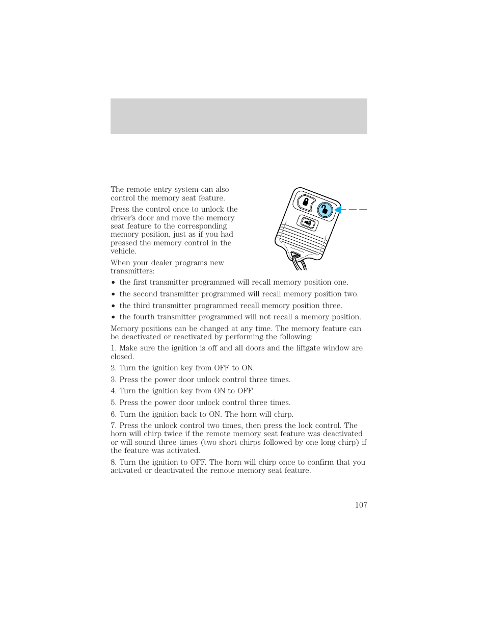 Controls and features | FORD 1999 Explorer User Manual | Page 107 / 264