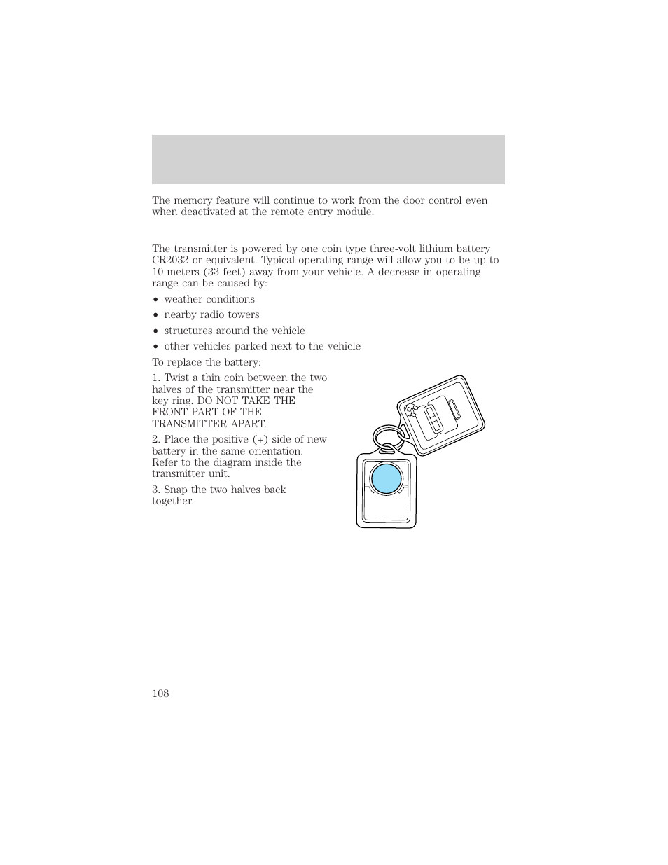 Controls and features | FORD 1999 Explorer User Manual | Page 108 / 264