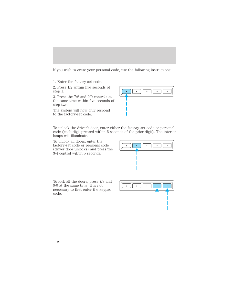 Controls and features | FORD 1999 Explorer User Manual | Page 112 / 264