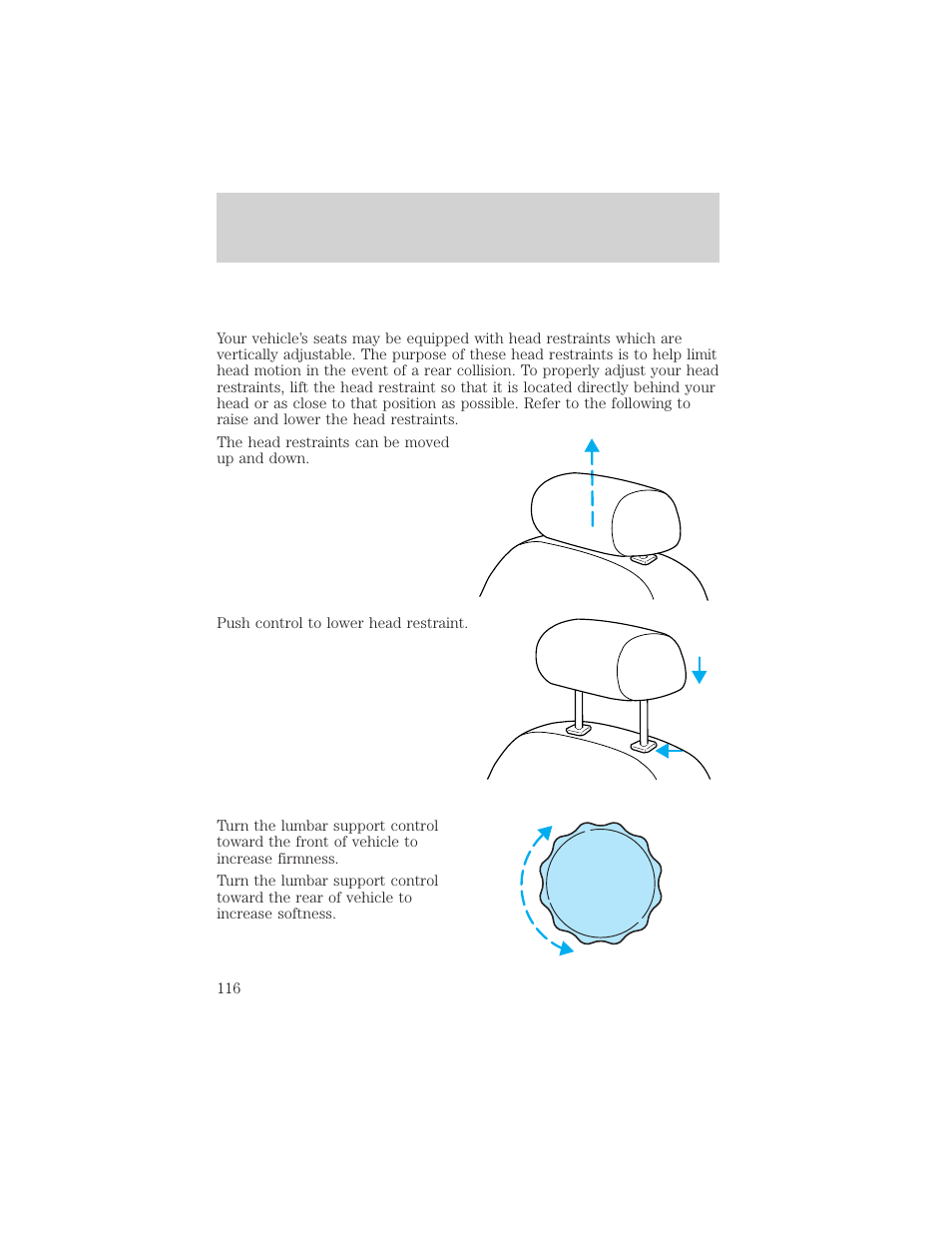 Seating and safety restraints | FORD 1999 Explorer User Manual | Page 116 / 264