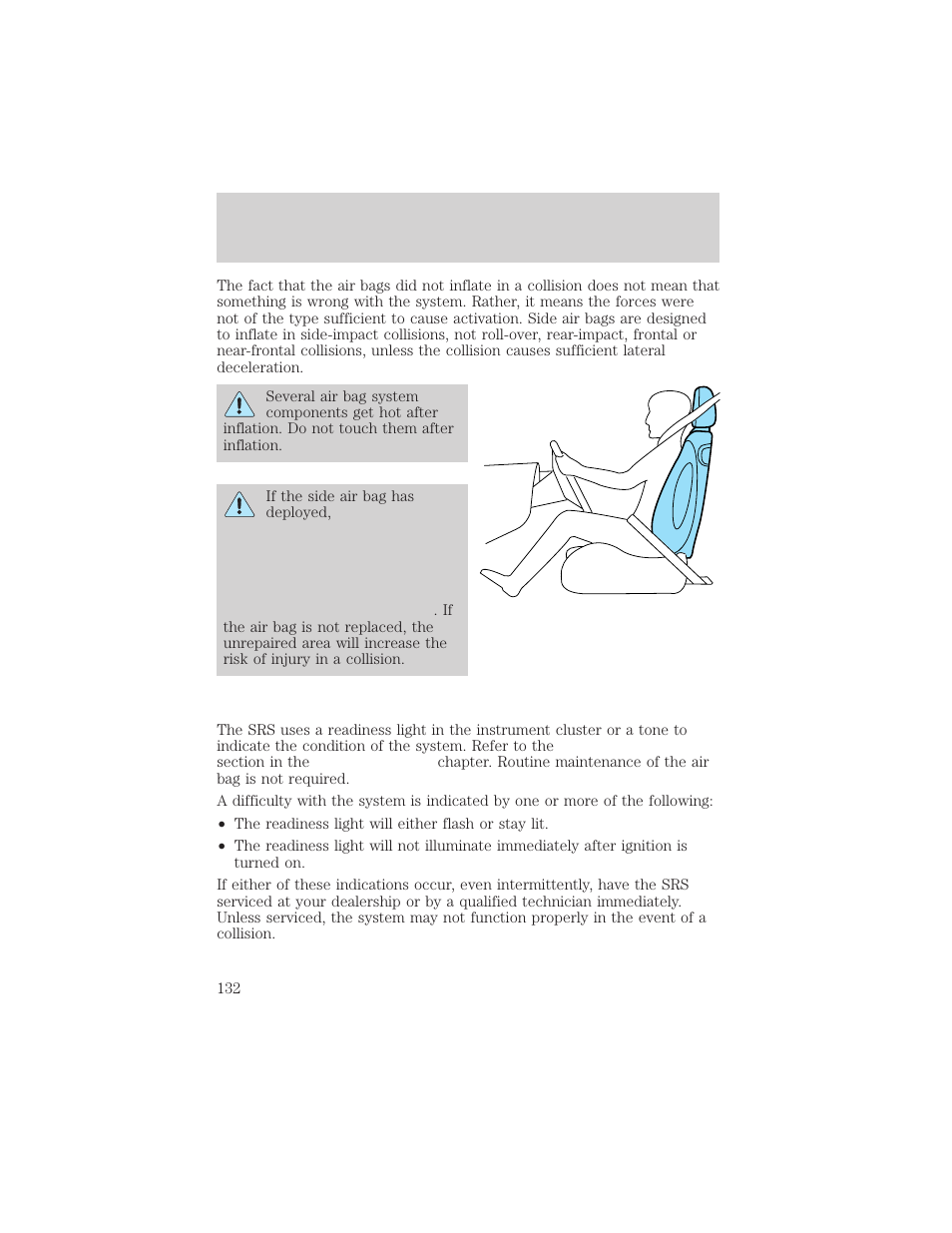 Seating and safety restraints | FORD 1999 Explorer User Manual | Page 132 / 264