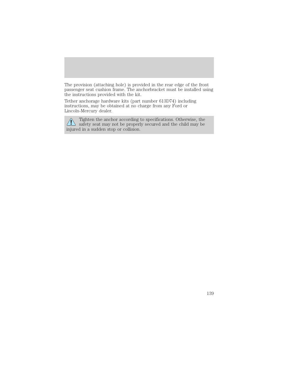 Seating and safety restraints | FORD 1999 Explorer User Manual | Page 139 / 264