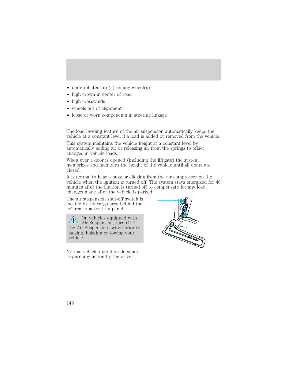 Driving | FORD 1999 Explorer User Manual | Page 148 / 264