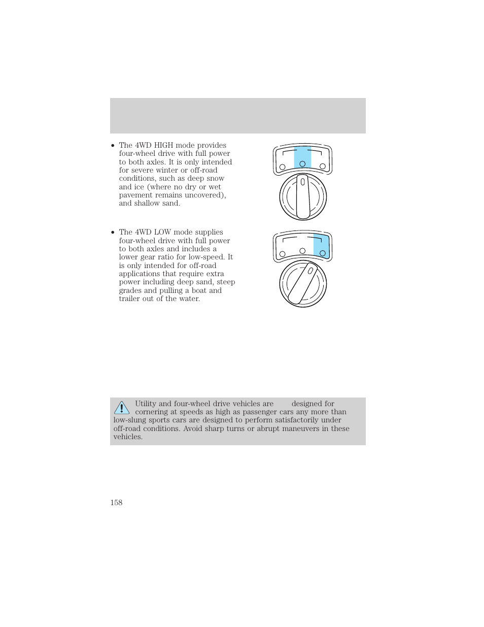 Driving | FORD 1999 Explorer User Manual | Page 158 / 264