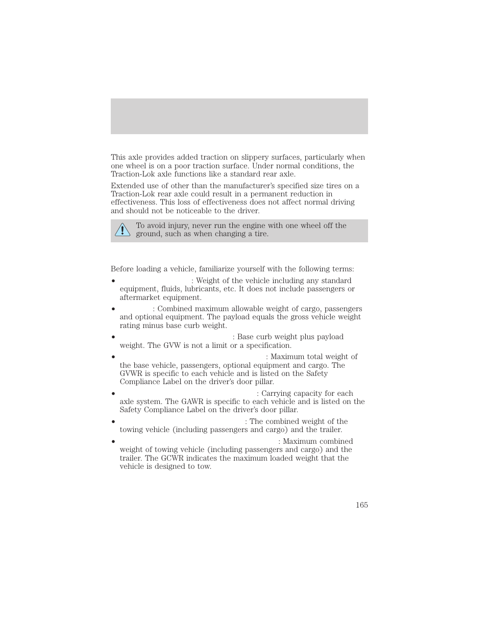 Driving | FORD 1999 Explorer User Manual | Page 165 / 264
