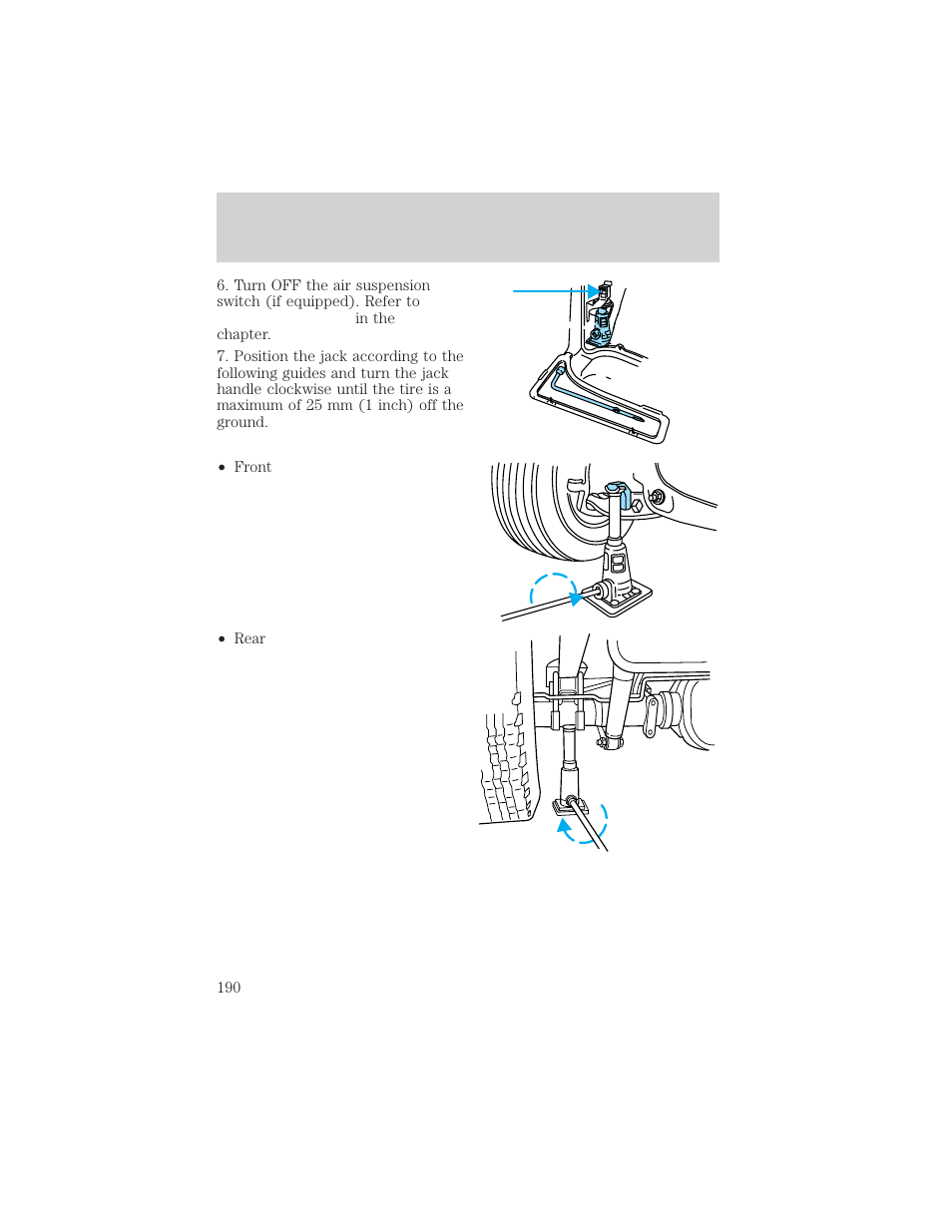 Roadside emergencies | FORD 1999 Explorer User Manual | Page 190 / 264