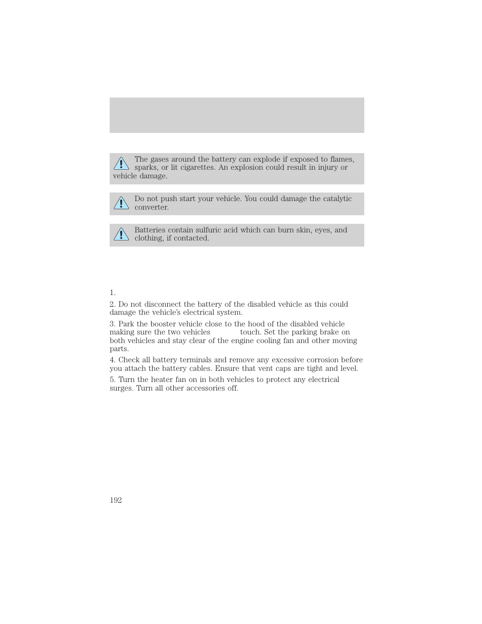 Roadside emergencies | FORD 1999 Explorer User Manual | Page 192 / 264