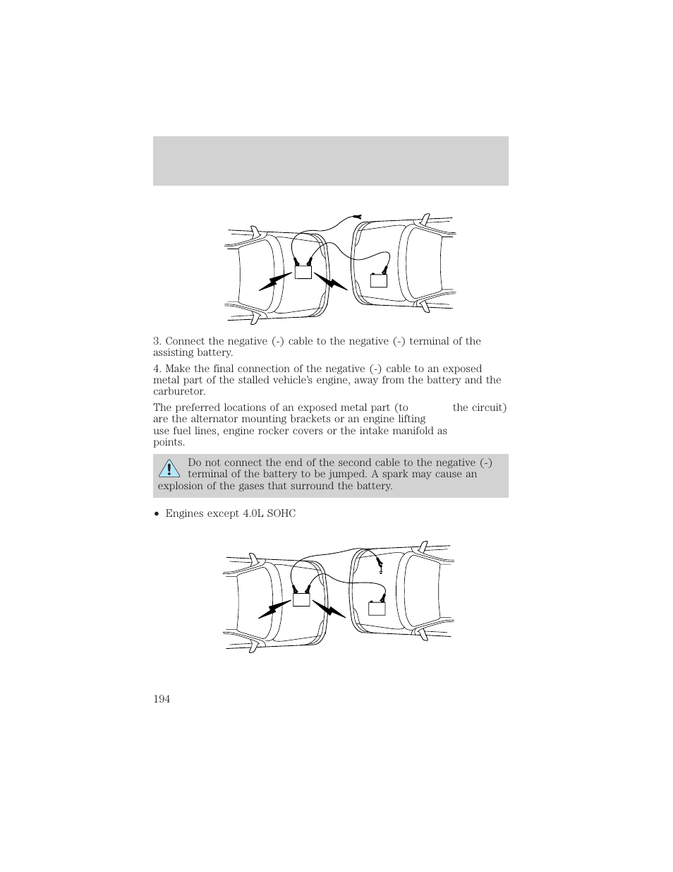 Roadside emergencies | FORD 1999 Explorer User Manual | Page 194 / 264