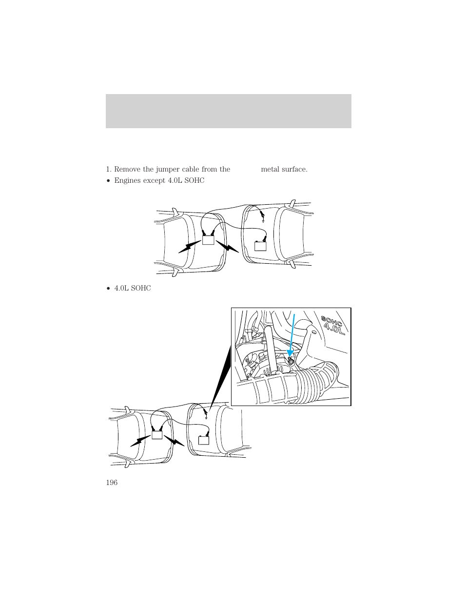 Roadside emergencies | FORD 1999 Explorer User Manual | Page 196 / 264