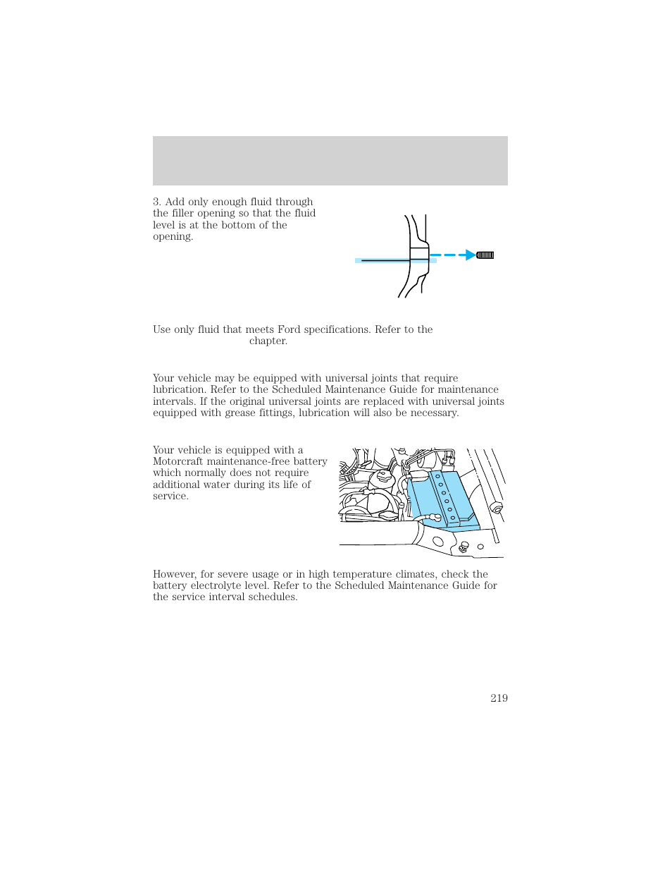 Maintenance and care | FORD 1999 Explorer User Manual | Page 219 / 264