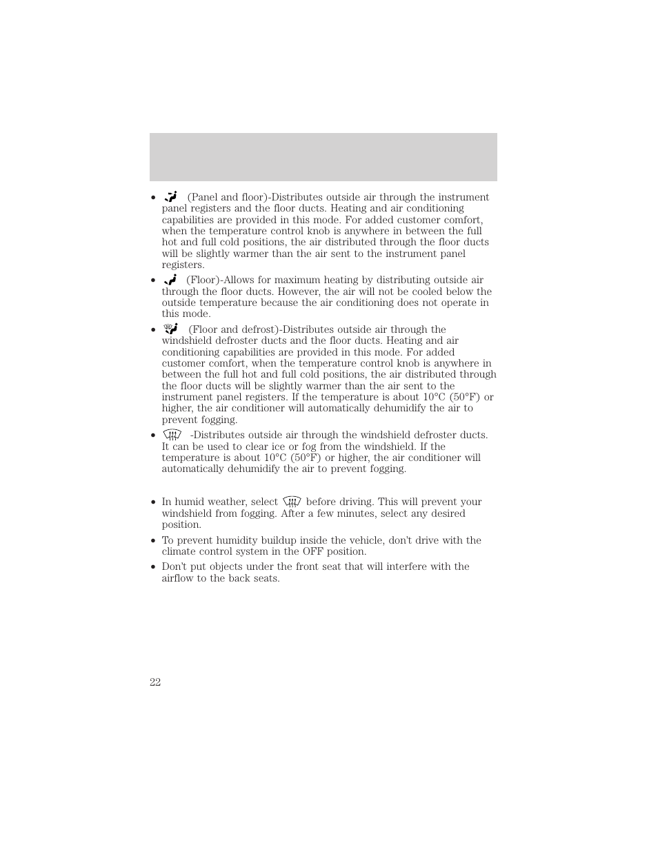 Controls and features | FORD 1999 Explorer User Manual | Page 22 / 264