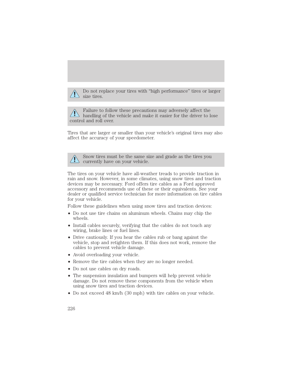 Maintenance and care | FORD 1999 Explorer User Manual | Page 226 / 264