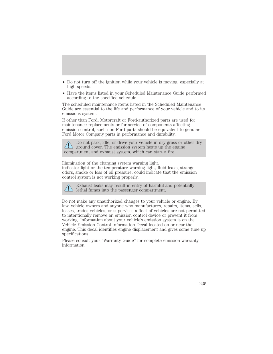 Maintenance and care | FORD 1999 Explorer User Manual | Page 235 / 264
