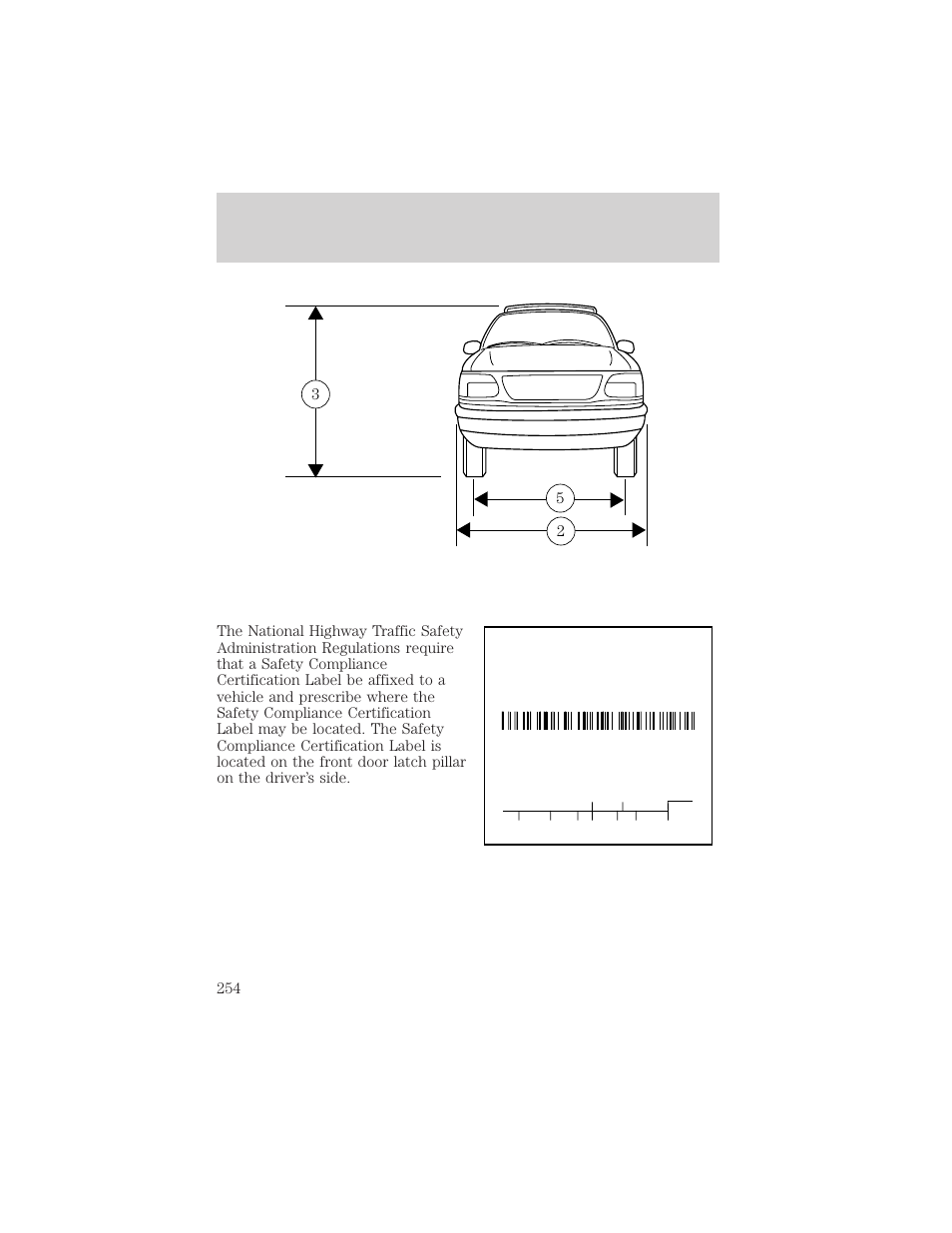 Capacities and specifications | FORD 1999 Explorer User Manual | Page 254 / 264