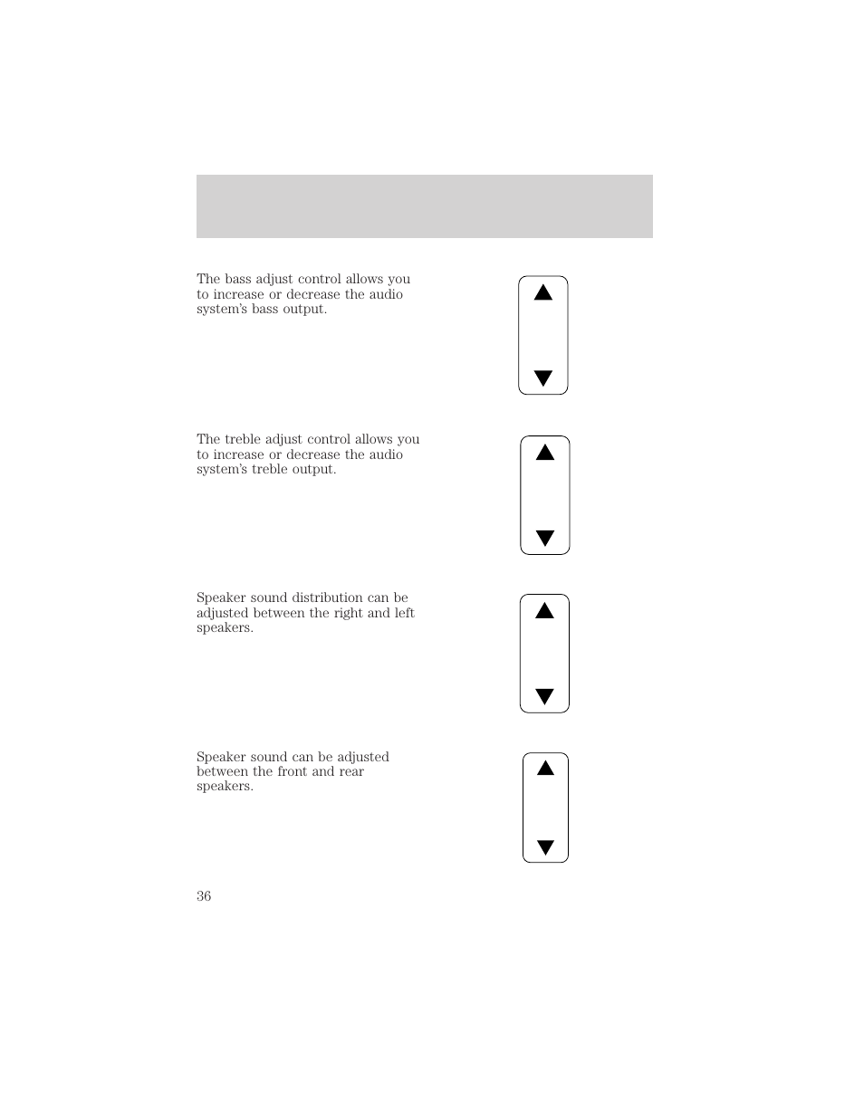 Controls and features | FORD 1999 Explorer User Manual | Page 36 / 264