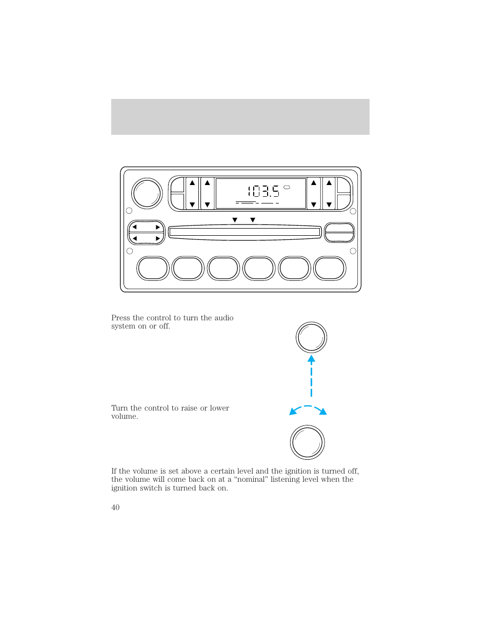 Controls and features | FORD 1999 Explorer User Manual | Page 40 / 264