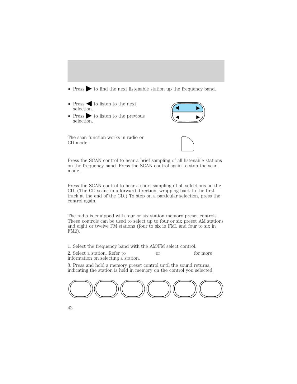 Controls and features | FORD 1999 Explorer User Manual | Page 42 / 264