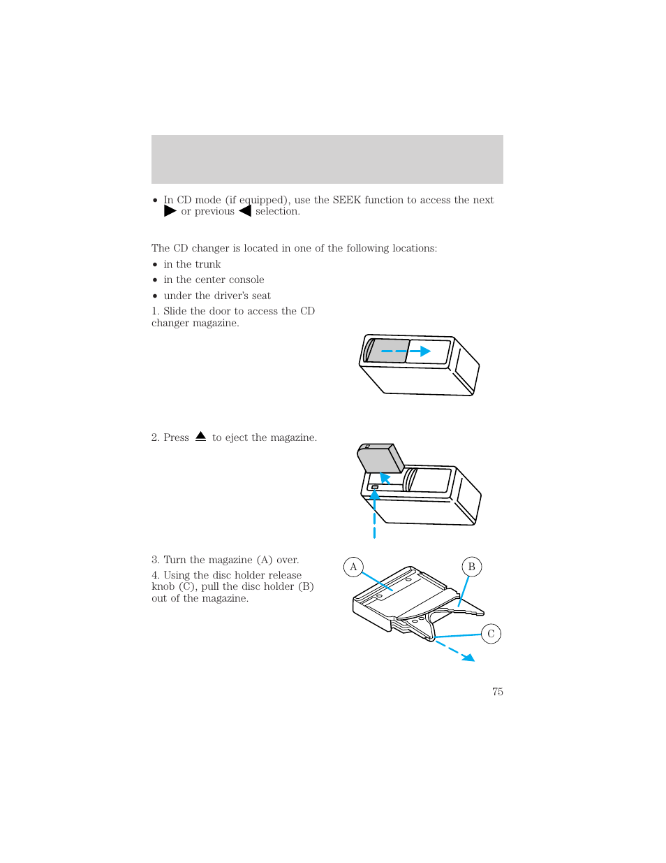 Controls and features | FORD 1999 Explorer User Manual | Page 75 / 264