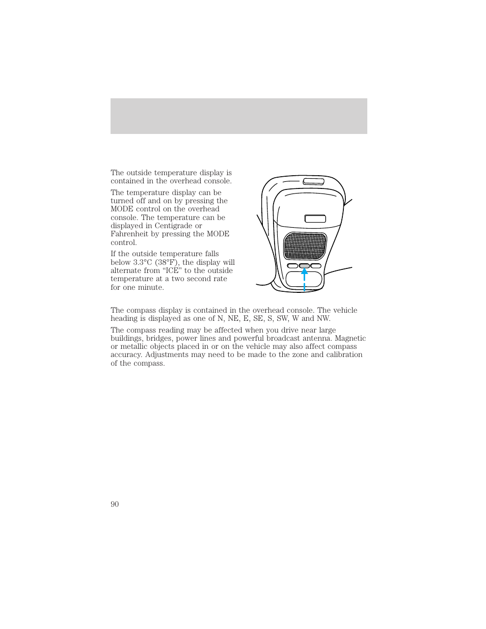 Controls and features | FORD 1999 Explorer User Manual | Page 90 / 264