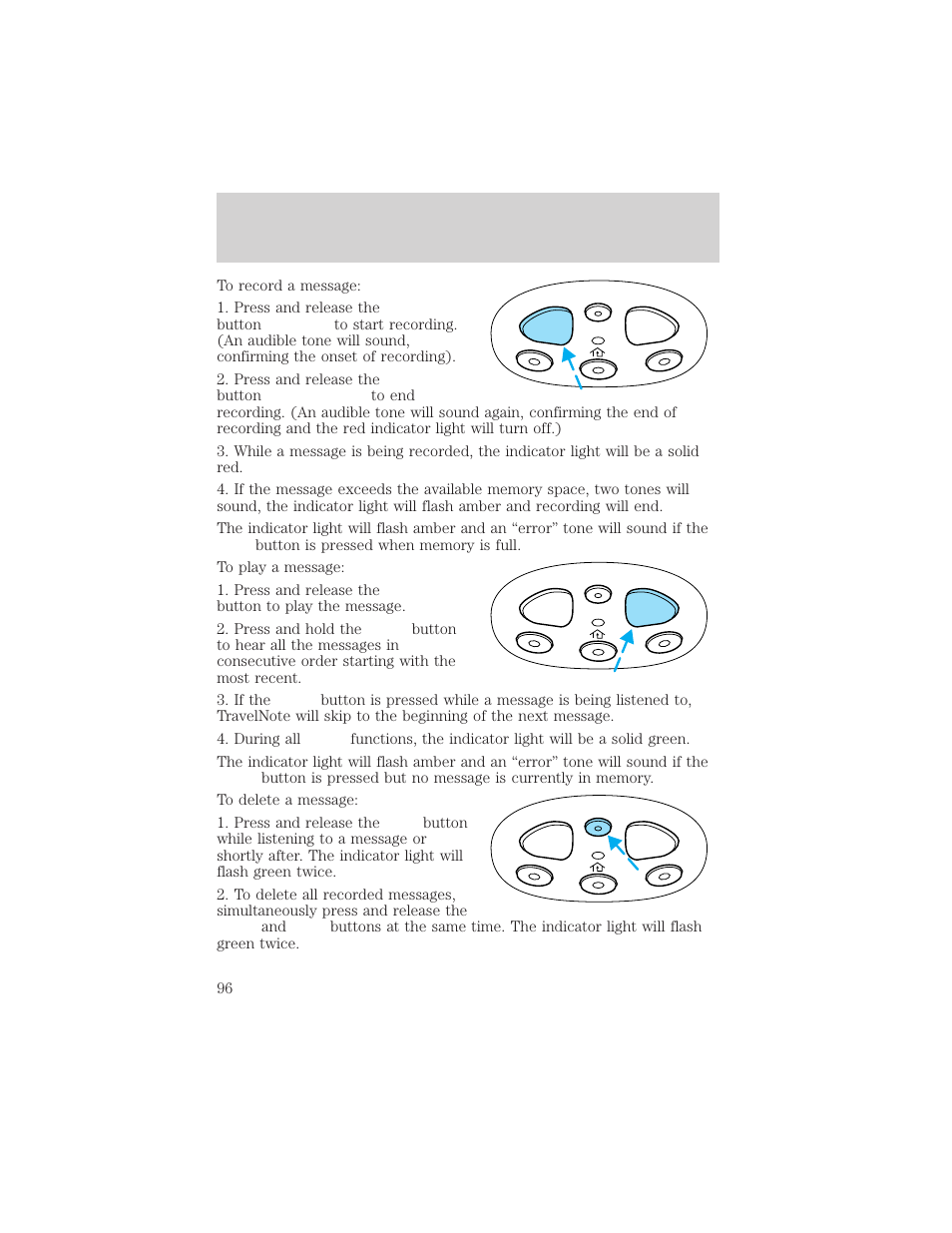 Controls and features | FORD 1999 Explorer User Manual | Page 96 / 264