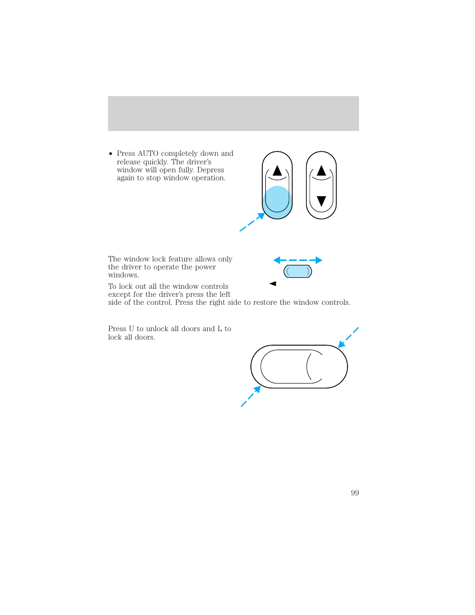 FORD 1999 Explorer User Manual | Page 99 / 264