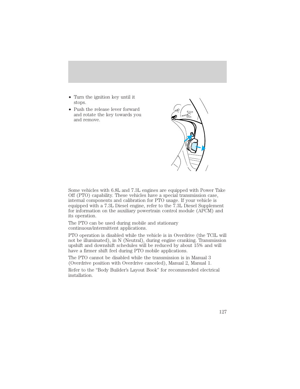 Driving | FORD 1999 F-550 v.1 User Manual | Page 127 / 240