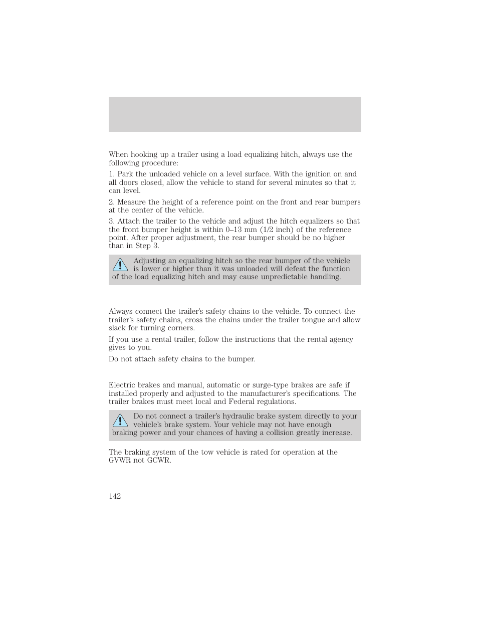 Driving | FORD 1999 F-550 v.1 User Manual | Page 142 / 240
