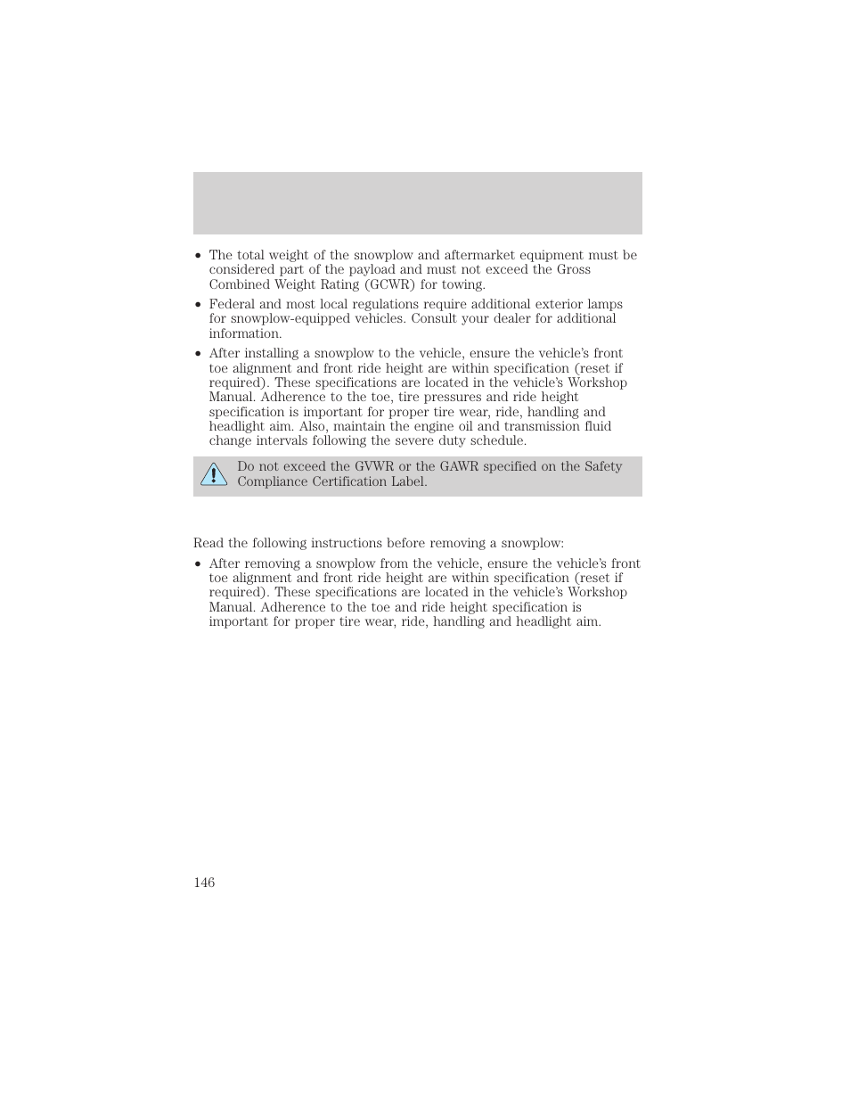 Driving | FORD 1999 F-550 v.1 User Manual | Page 146 / 240