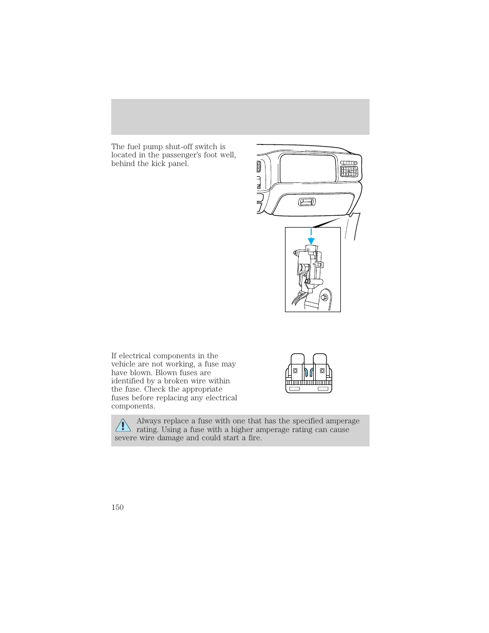 Roadside emergencies | FORD 1999 F-550 v.1 User Manual | Page 150 / 240