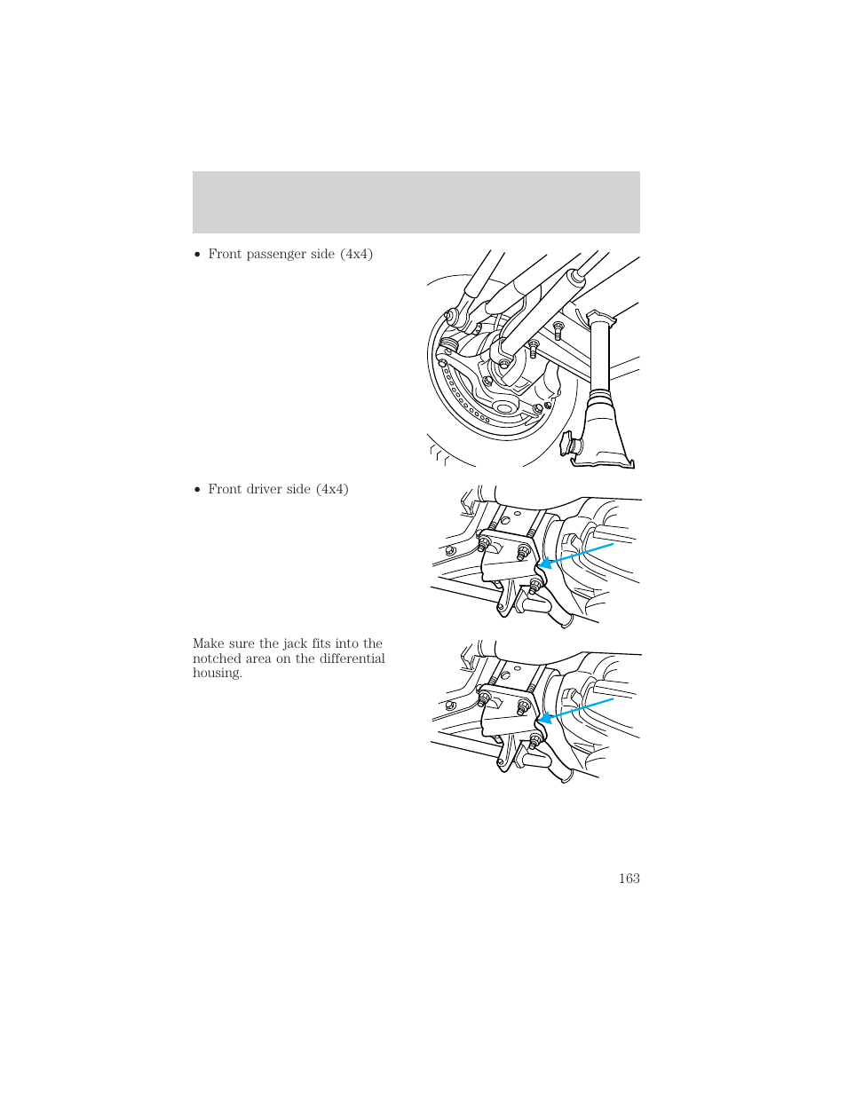 Roadside emergencies | FORD 1999 F-550 v.1 User Manual | Page 163 / 240