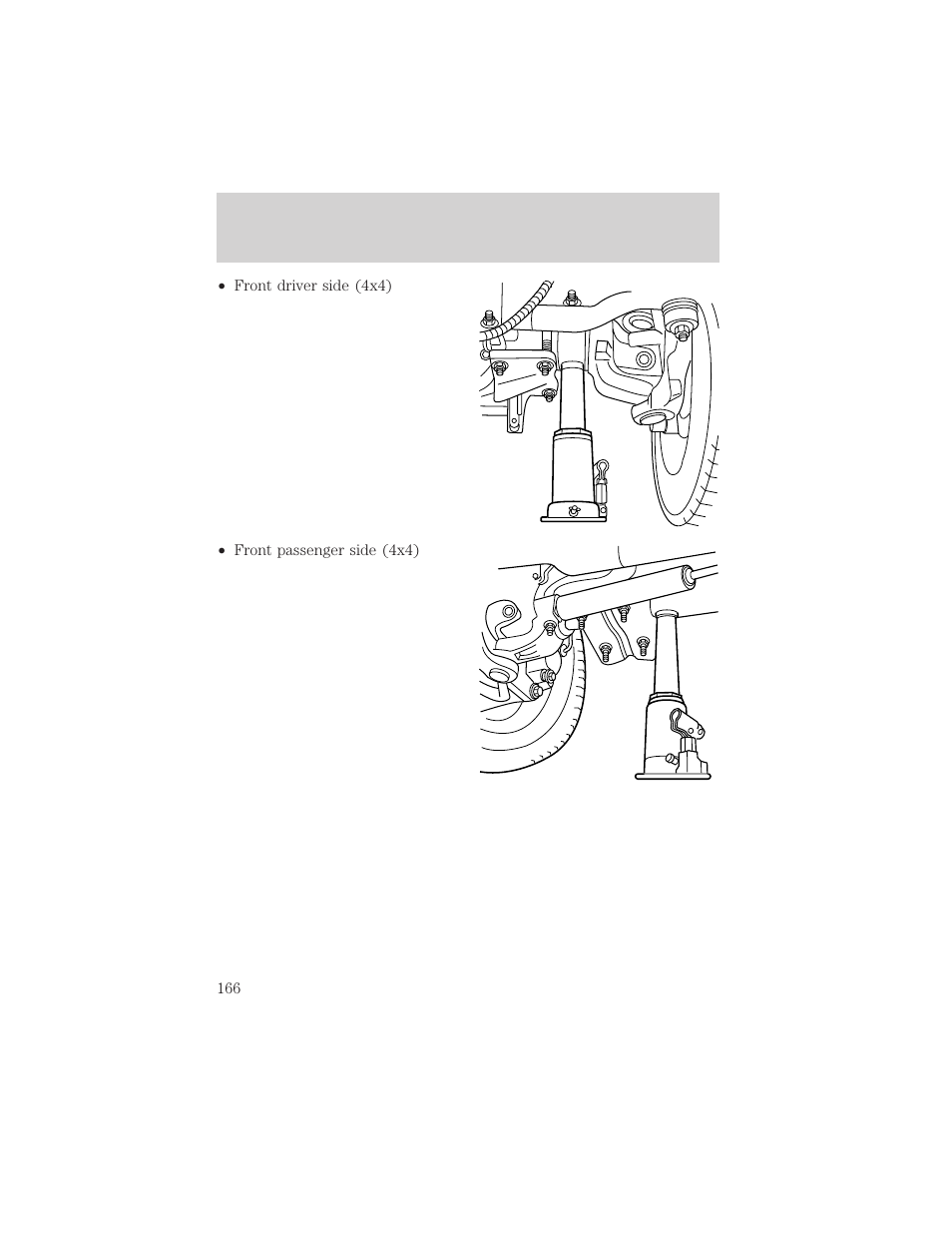 Roadside emergencies | FORD 1999 F-550 v.1 User Manual | Page 166 / 240