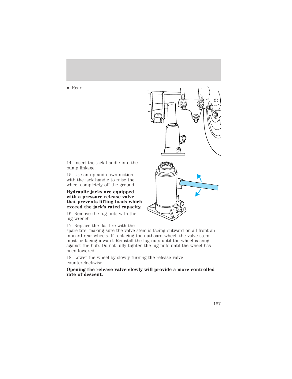 Roadside emergencies | FORD 1999 F-550 v.1 User Manual | Page 167 / 240