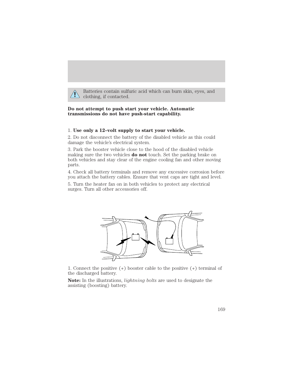 Roadside emergencies | FORD 1999 F-550 v.1 User Manual | Page 169 / 240