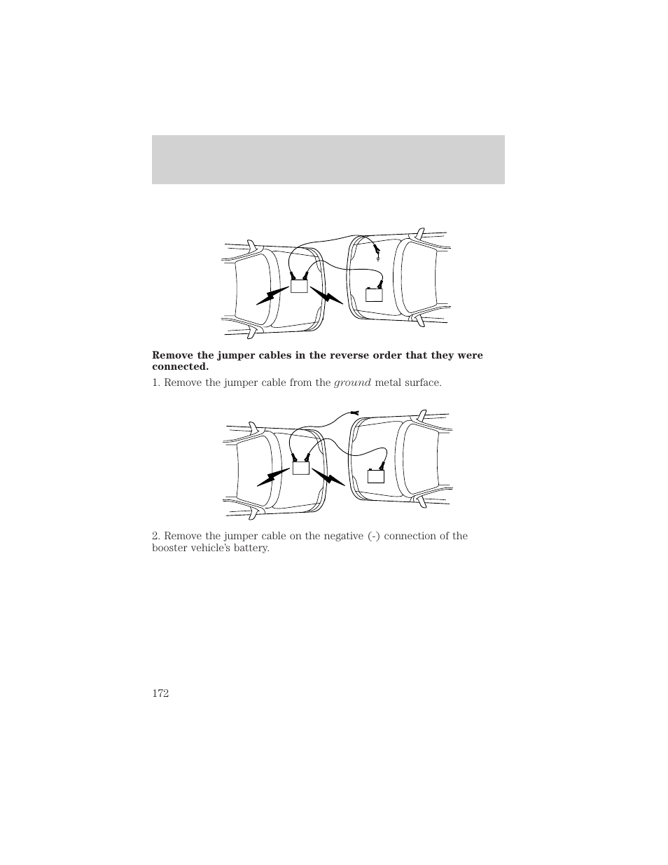 Roadside emergencies | FORD 1999 F-550 v.1 User Manual | Page 172 / 240