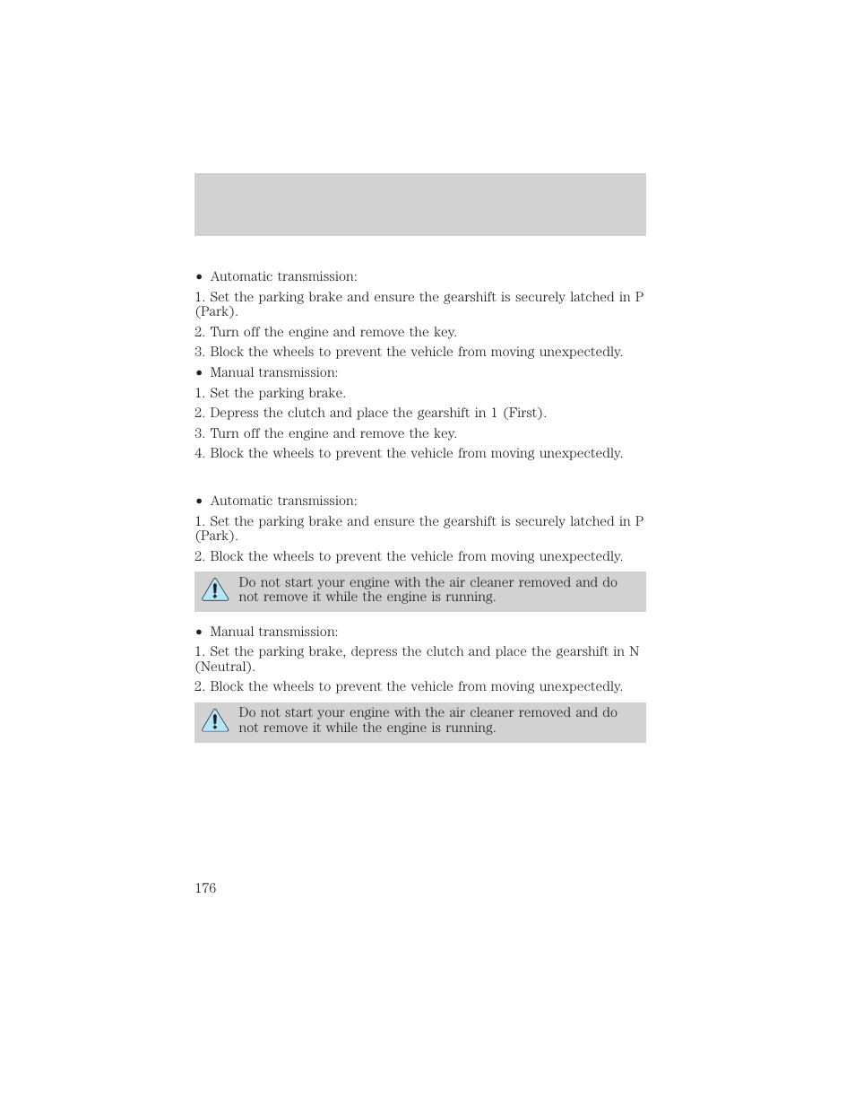 Maintenance and care | FORD 1999 F-550 v.1 User Manual | Page 176 / 240