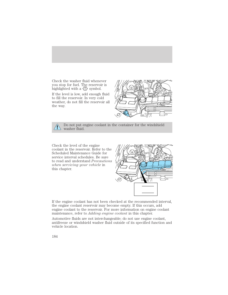 Maintenance and care | FORD 1999 F-550 v.1 User Manual | Page 184 / 240