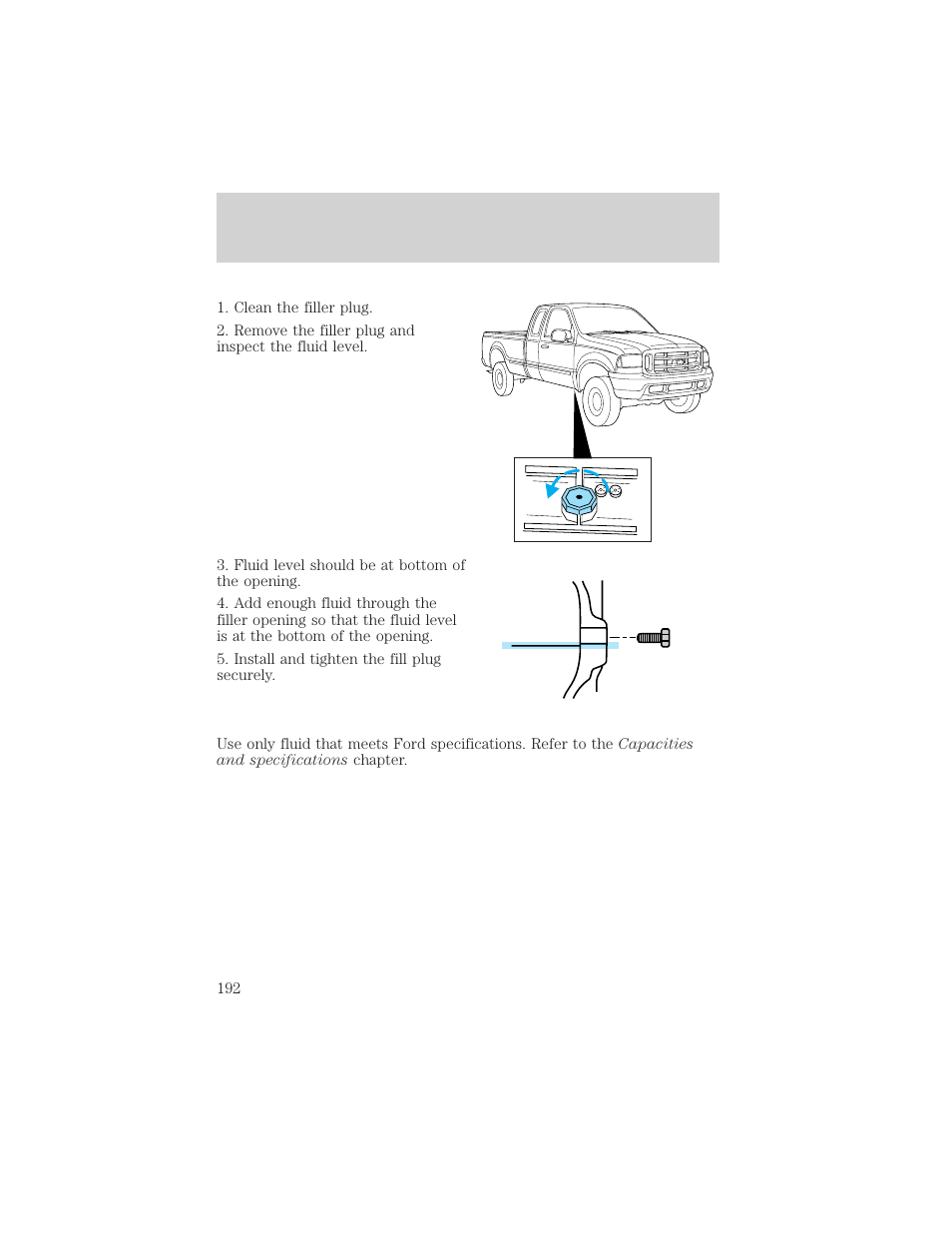Maintenance and care | FORD 1999 F-550 v.1 User Manual | Page 192 / 240