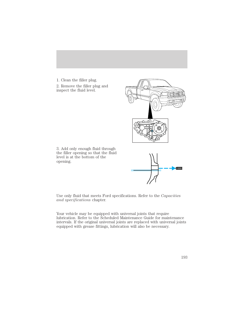 Maintenance and care | FORD 1999 F-550 v.1 User Manual | Page 193 / 240