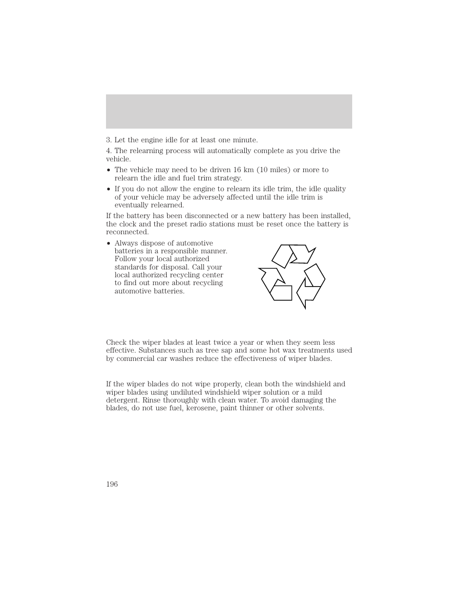 Maintenance and care | FORD 1999 F-550 v.1 User Manual | Page 196 / 240