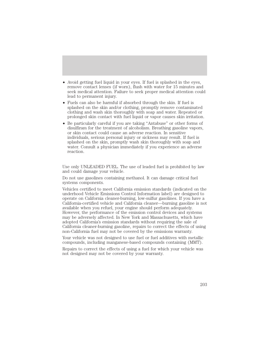 Maintenance and care | FORD 1999 F-550 v.1 User Manual | Page 203 / 240