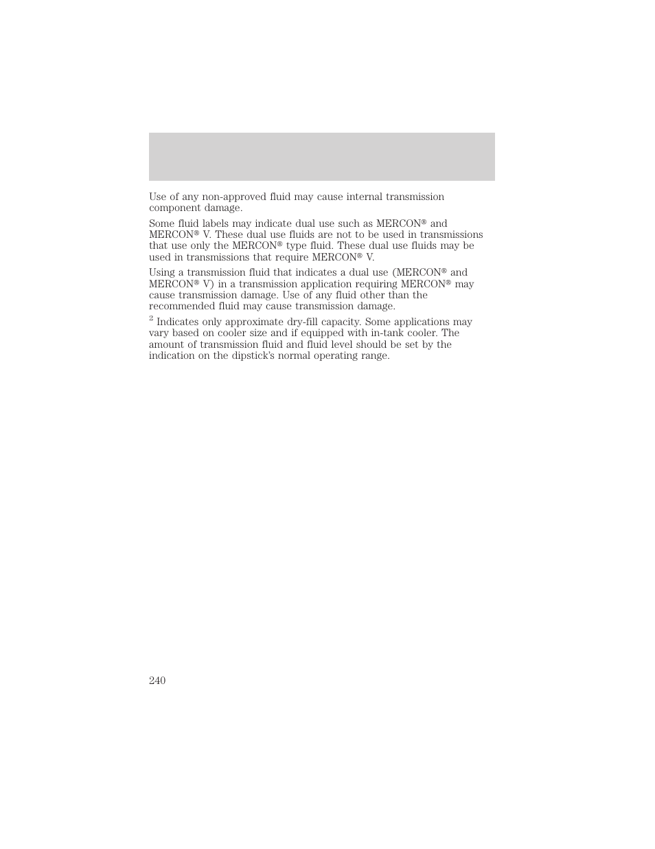 Filling station information | FORD 1999 F-550 v.1 User Manual | Page 240 / 240