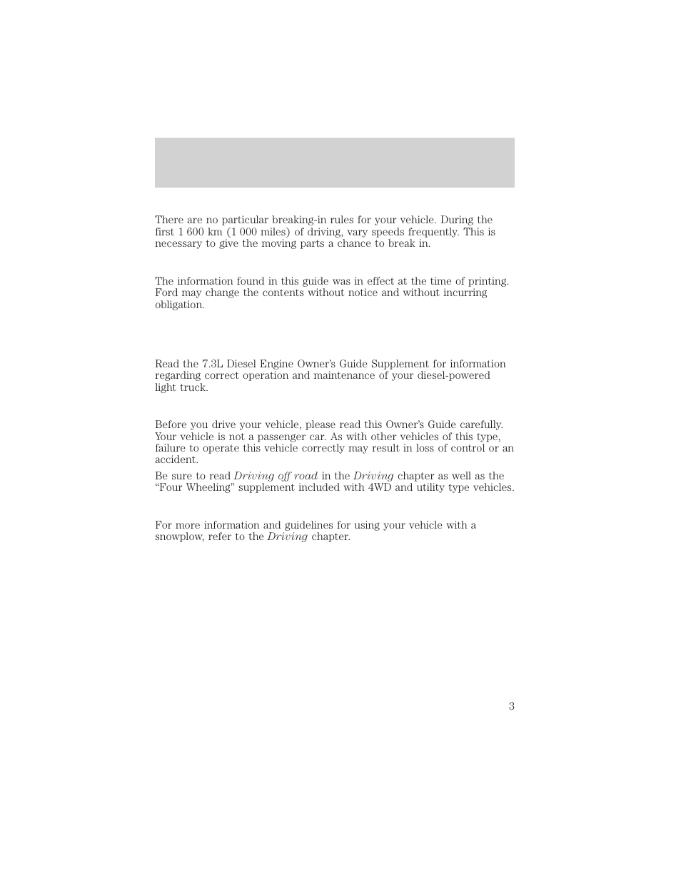 Introduction | FORD 1999 F-550 v.1 User Manual | Page 3 / 240