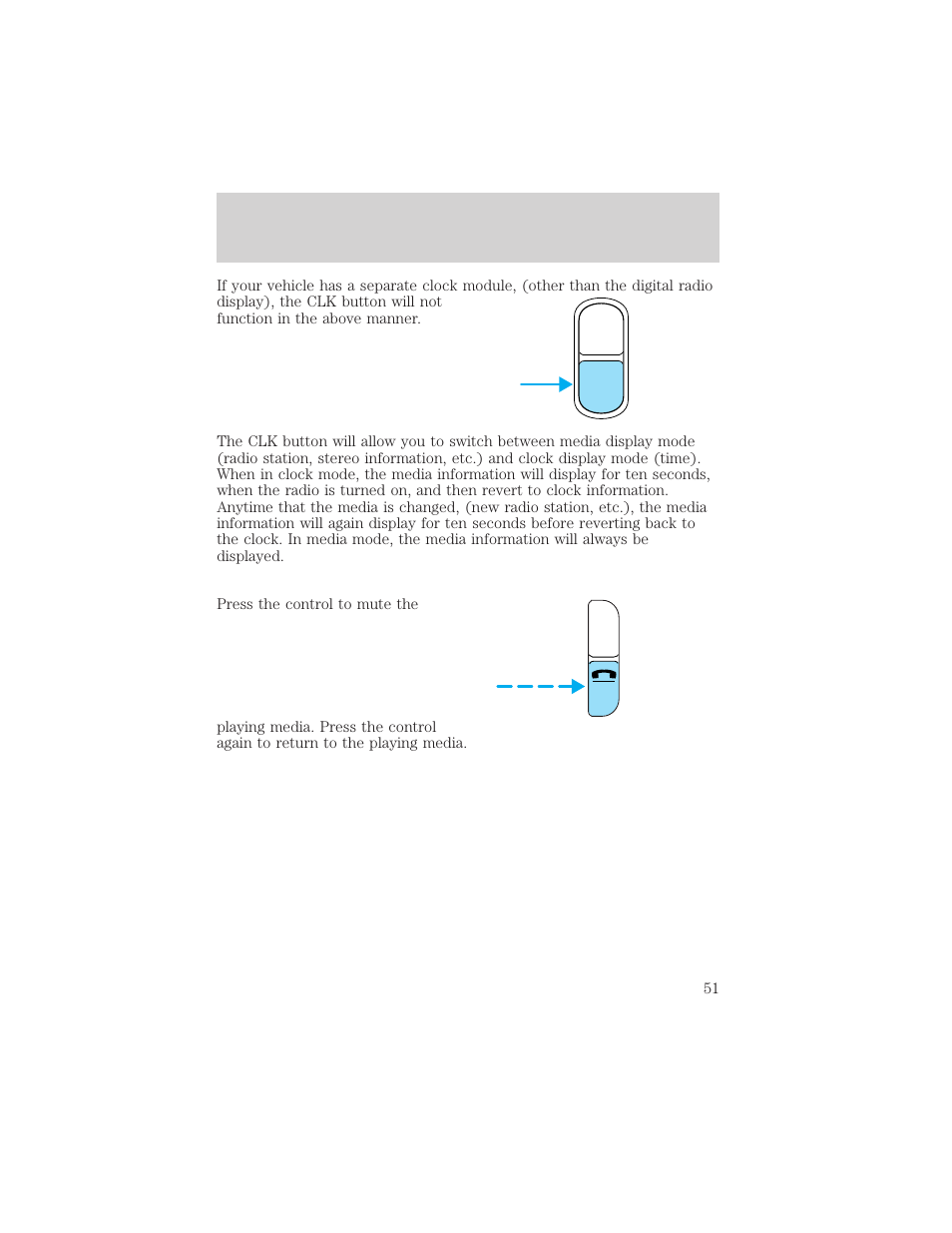 Auto clk, Controls and features | FORD 1999 F-550 v.1 User Manual | Page 51 / 240