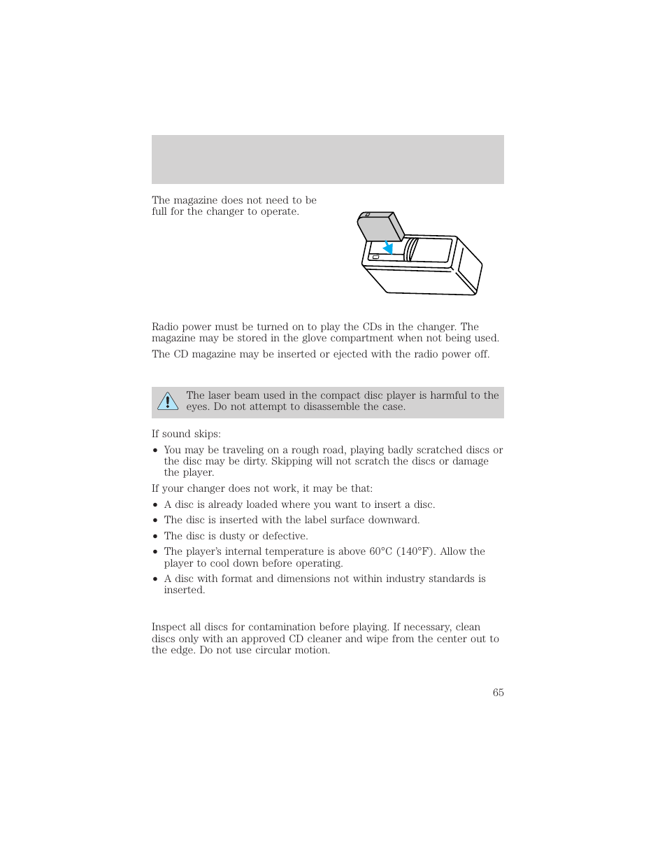 Controls and features | FORD 1999 F-550 v.1 User Manual | Page 65 / 240