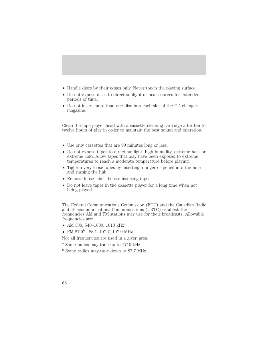 Controls and features | FORD 1999 F-550 v.1 User Manual | Page 66 / 240