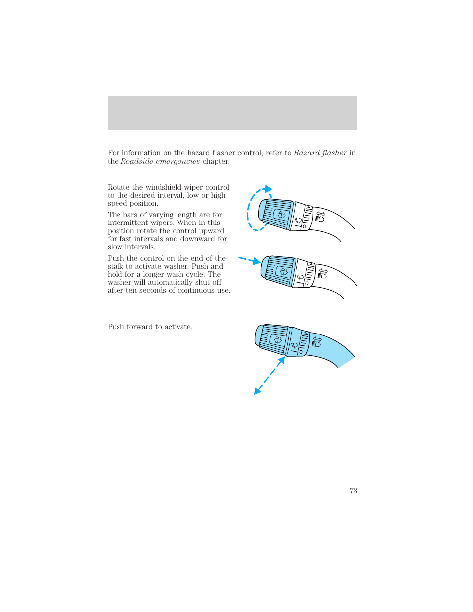 Controls and features | FORD 1999 F-550 v.1 User Manual | Page 73 / 240