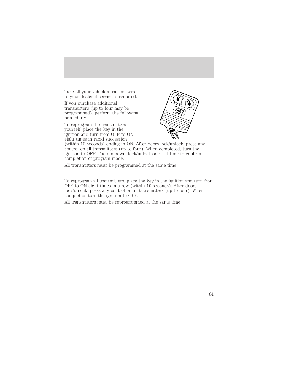 Controls and features | FORD 1999 F-550 v.1 User Manual | Page 81 / 240