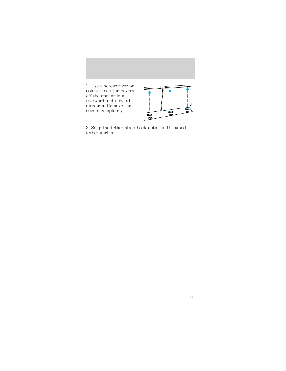 Seating and safety restraints | FORD 1999 Taurus User Manual | Page 101 / 224