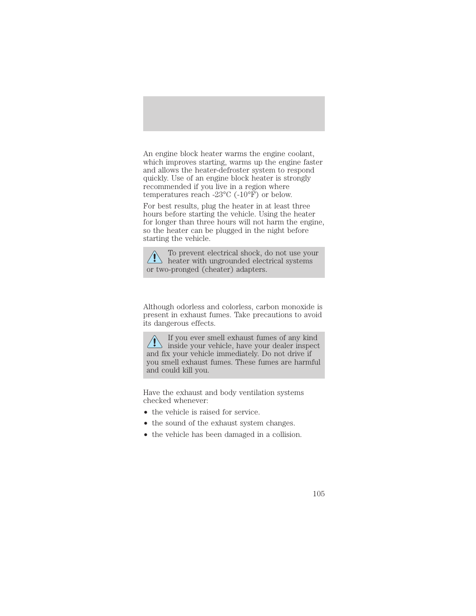 Starting | FORD 1999 Taurus User Manual | Page 105 / 224