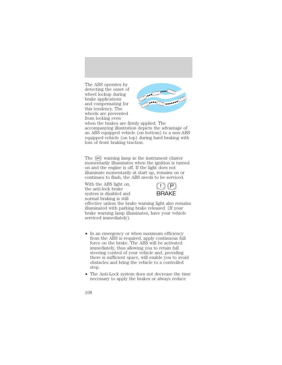 Driving | FORD 1999 Taurus User Manual | Page 108 / 224
